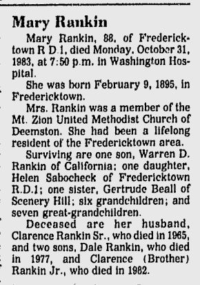 Mary Rankin